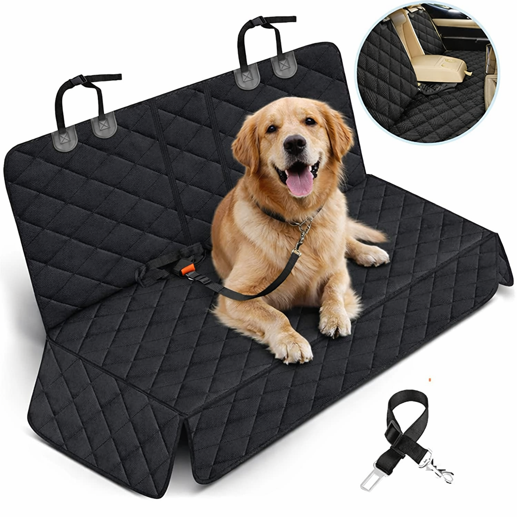 VELMORA™ Waterproof Dog Car Seat Cover – Anti-Hair, Scratch-Proof & Non-Slip Backseat Protector